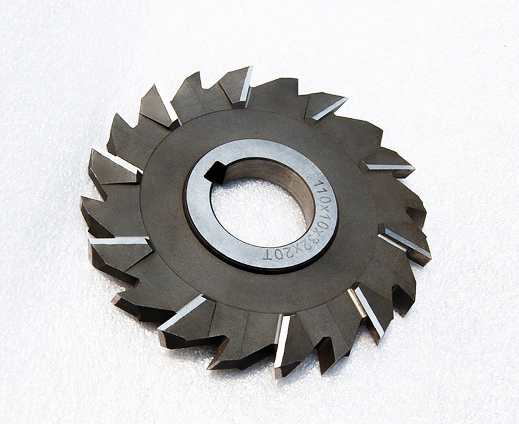 high-speed steel staggered three-face milling cutter